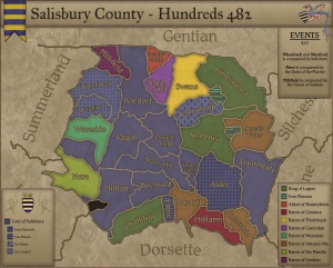 Map of Hundreds of Salisbury